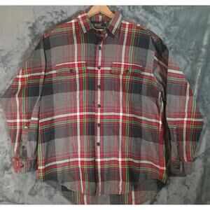 Polo by Ralph Lauren Large Touring Plaid Flannel Shirt Men Long Sleeve Button Up